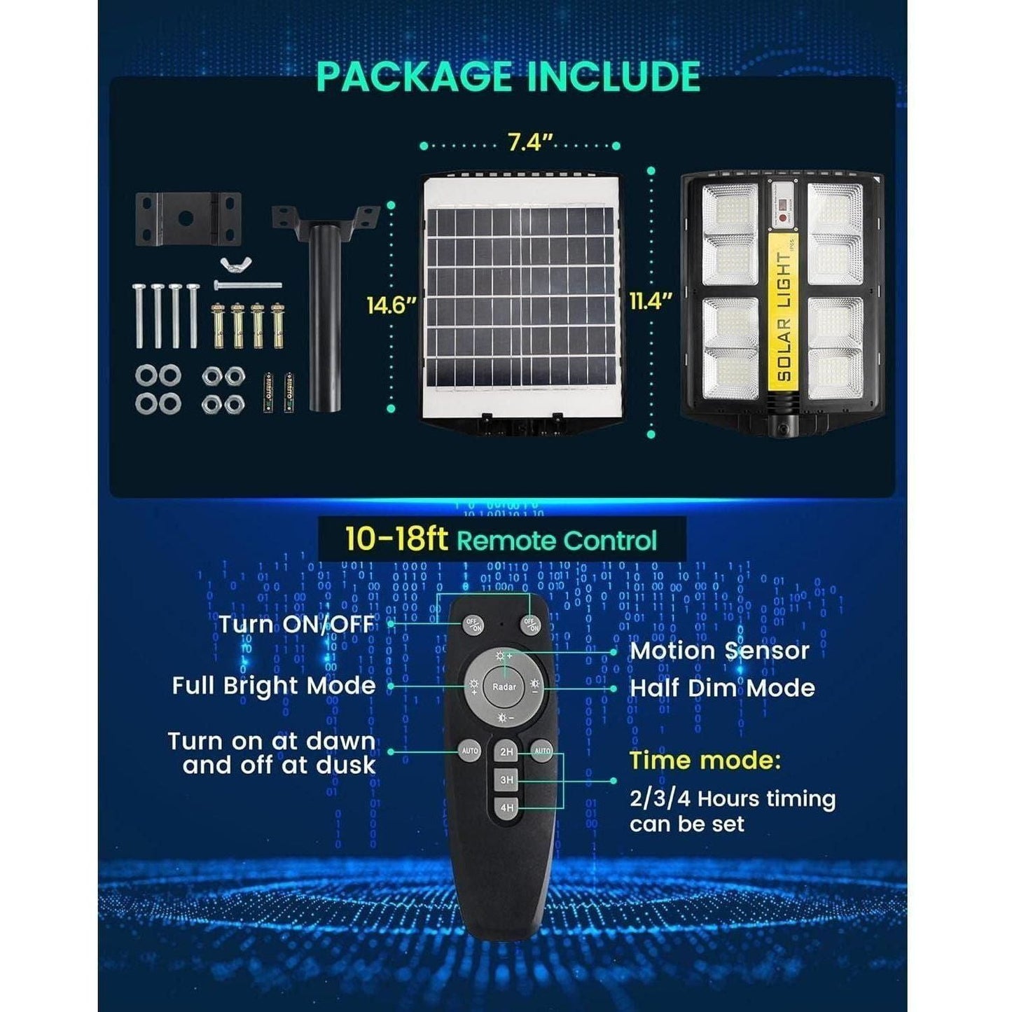 ARLOAITC Outdoor Solar Street Lights