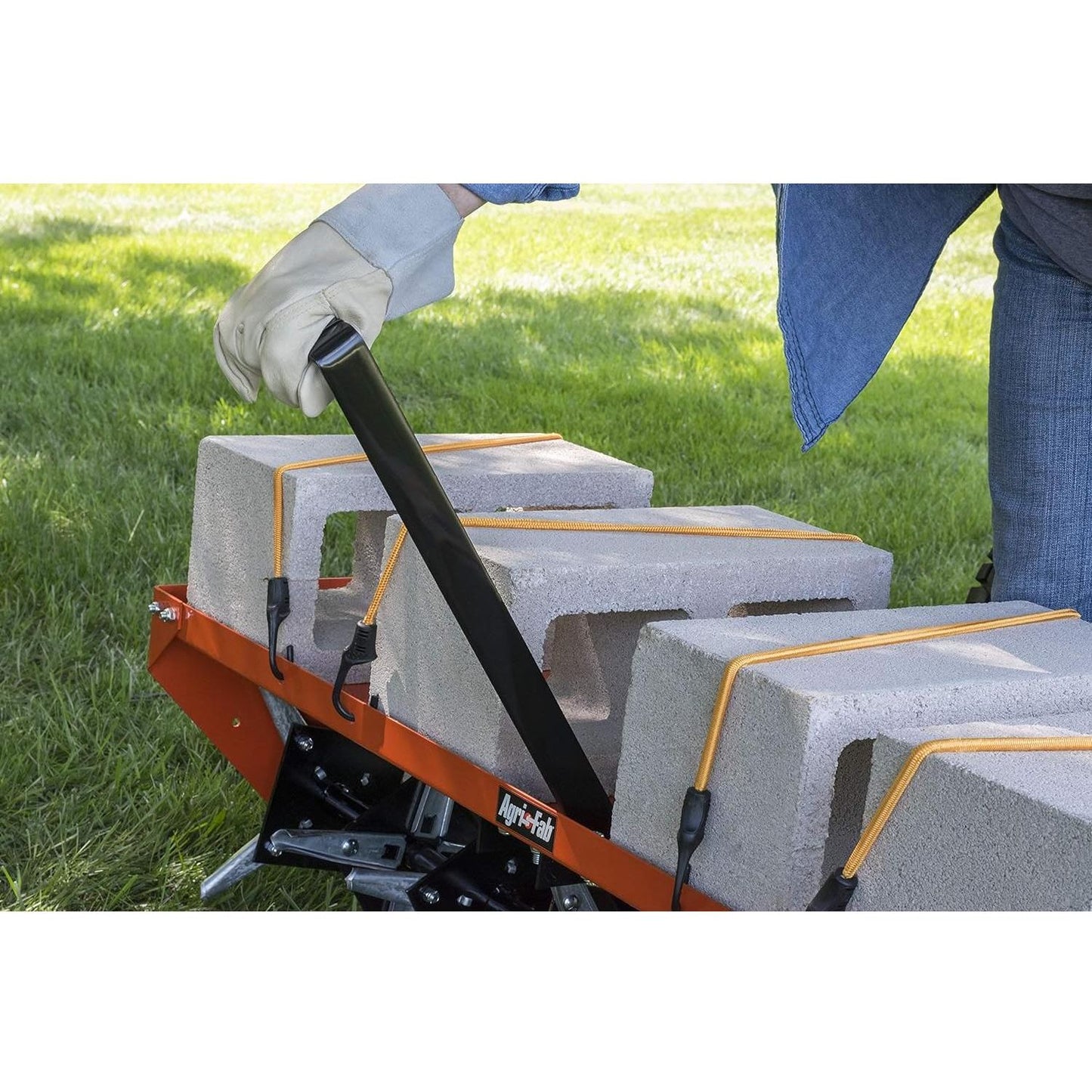 Agri-Fab 45-0299 48" Tow Behind Lawn Plug Aerator with Universal Hitch; Designed to Pull Behind Lawn & Garden Tractors