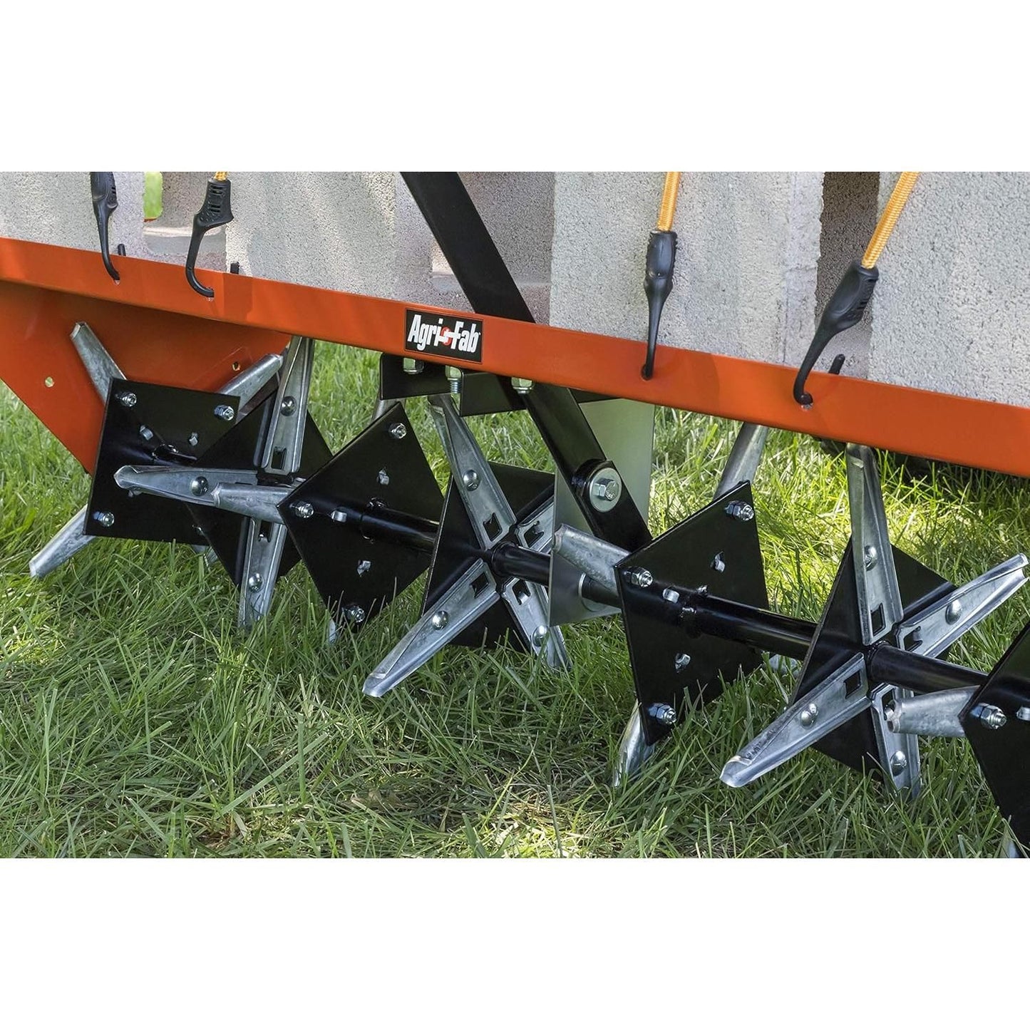 Agri-Fab 45-0299 48" Tow Behind Lawn Plug Aerator with Universal Hitch; Designed to Pull Behind Lawn & Garden Tractors