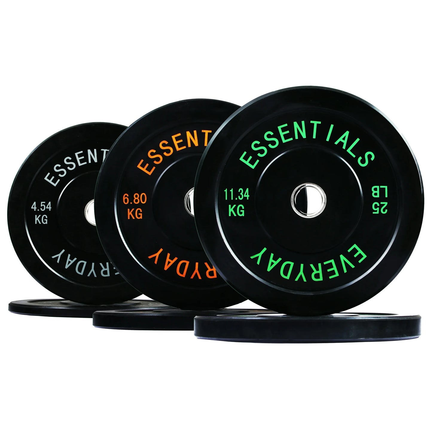 BalanceFrom Black Bumper 2" center hole Plate Set