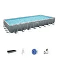 Bestway Power Steel 31'4" x 16' x 52" Rectangular Above Ground Pool Se