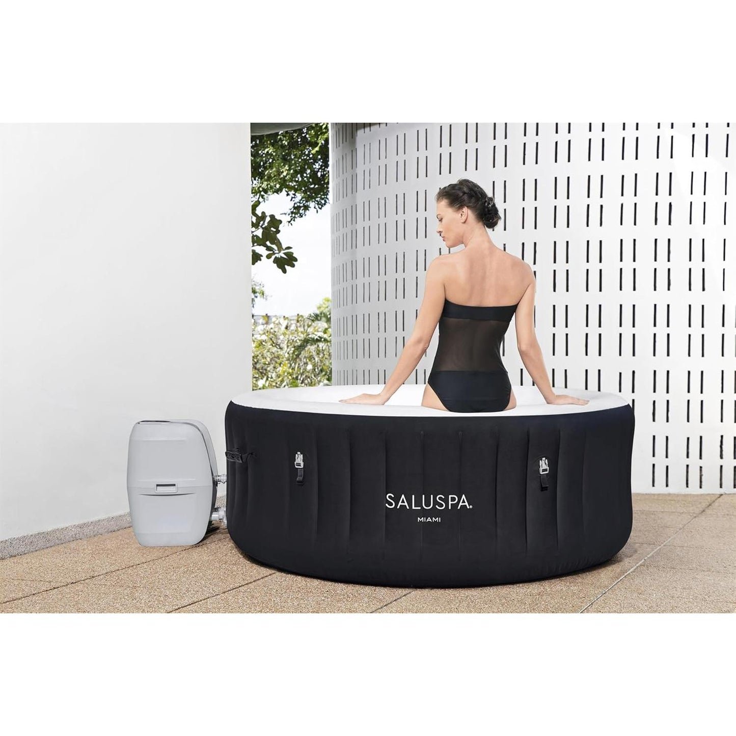 Bestway SaluSpa Miami EnergySense AirJet Inflatable Hot Tub Spa (71" x 26")