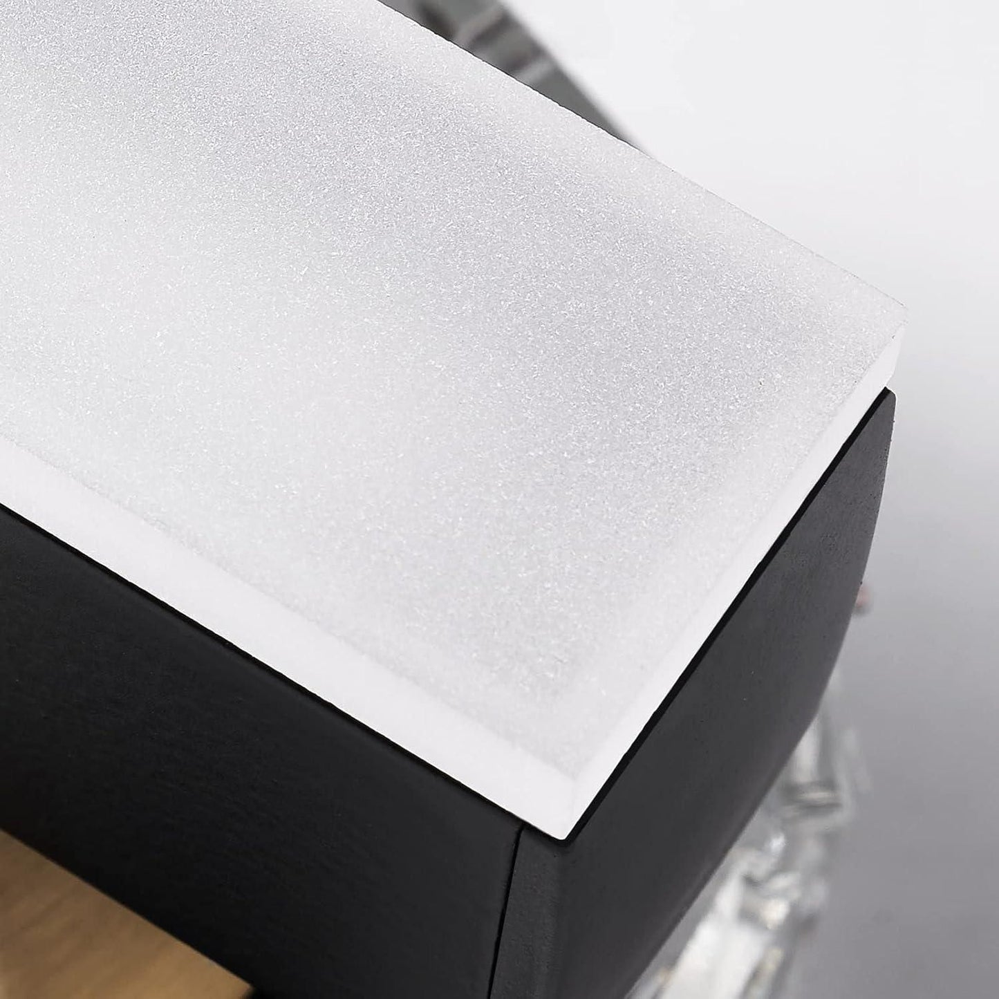 Black Crystal Bathroom Vanity Light Fixtures Over Mirror for Bathroom Lighting (4 Lights)