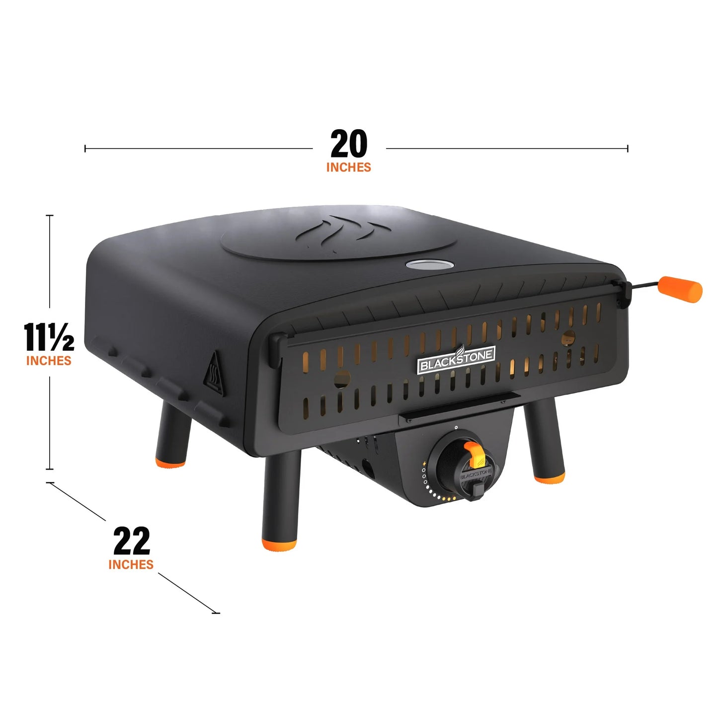 Blackstone Outdoor Tabletop Propane Pizza Oven with 13” Rotating Pizza Stone