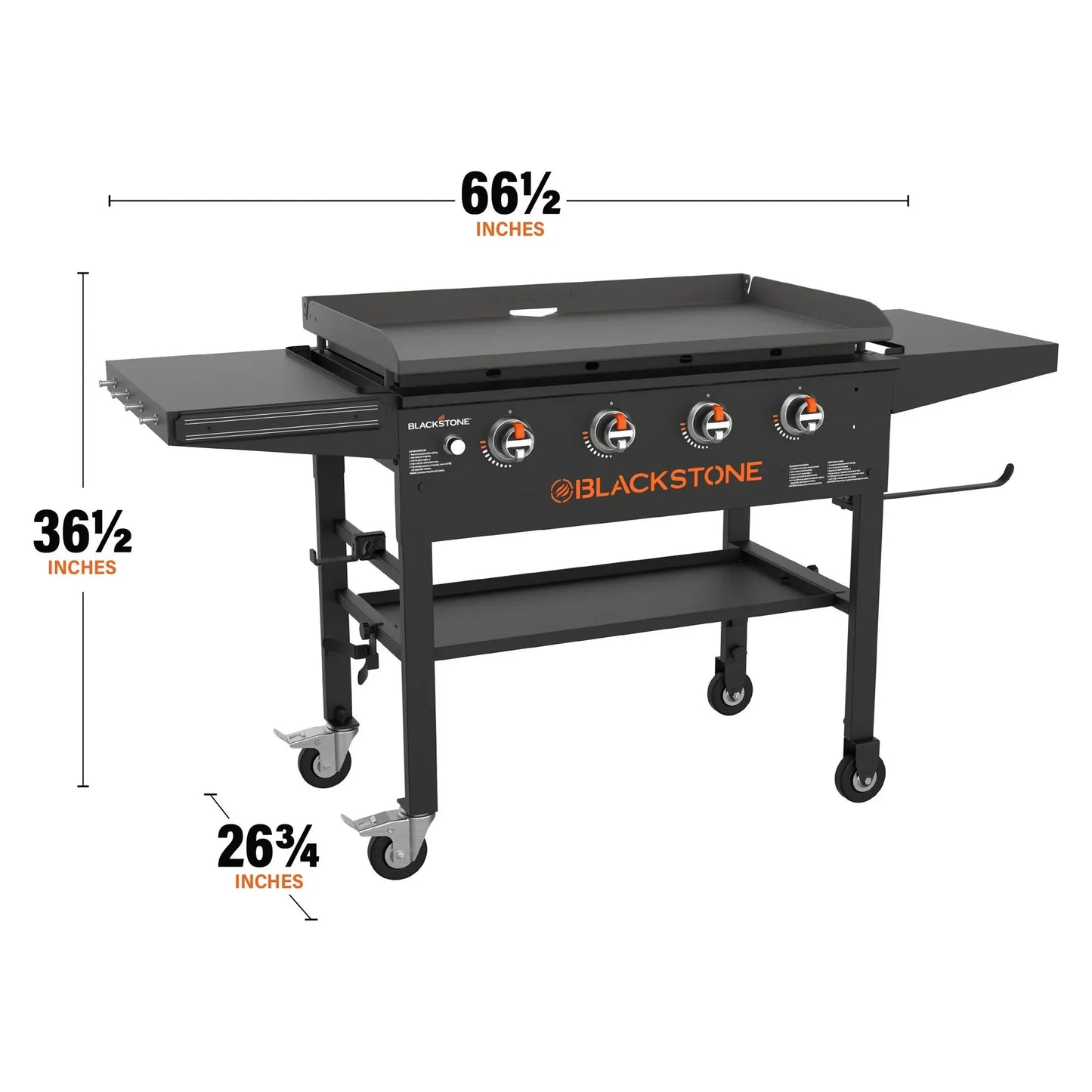 Blackstone Original 4-Burner 36" Propane Omnivore Griddle with Dual Side Shelves