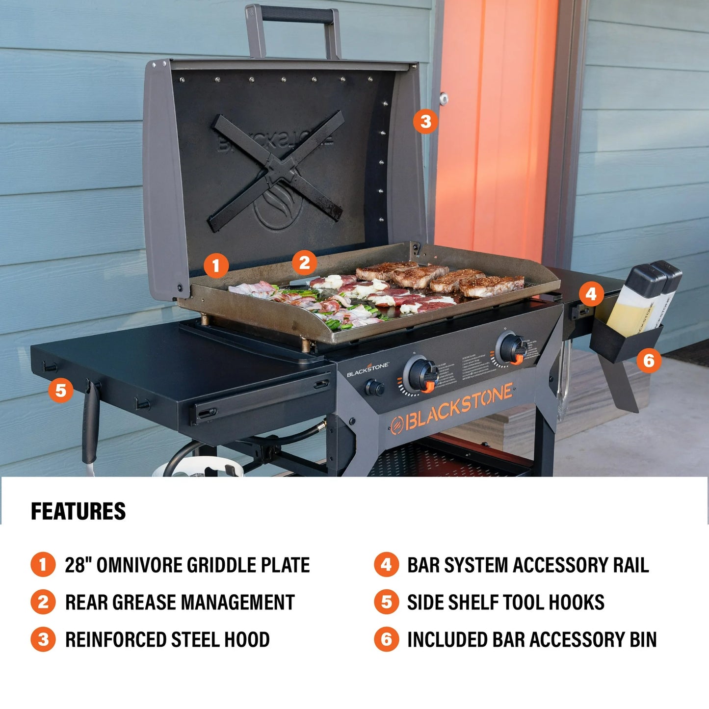 Blackstone Iron Forged 28" Griddle with Hood