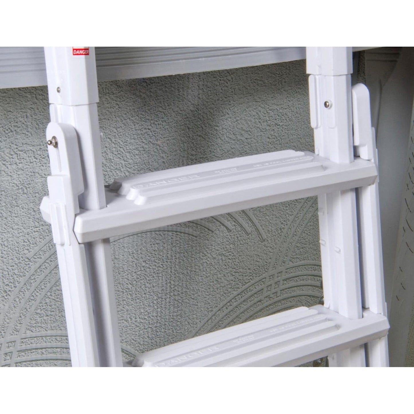 Blue Wave NE1222 A-Frame Flip Up Ladder for Above Ground Pools, White