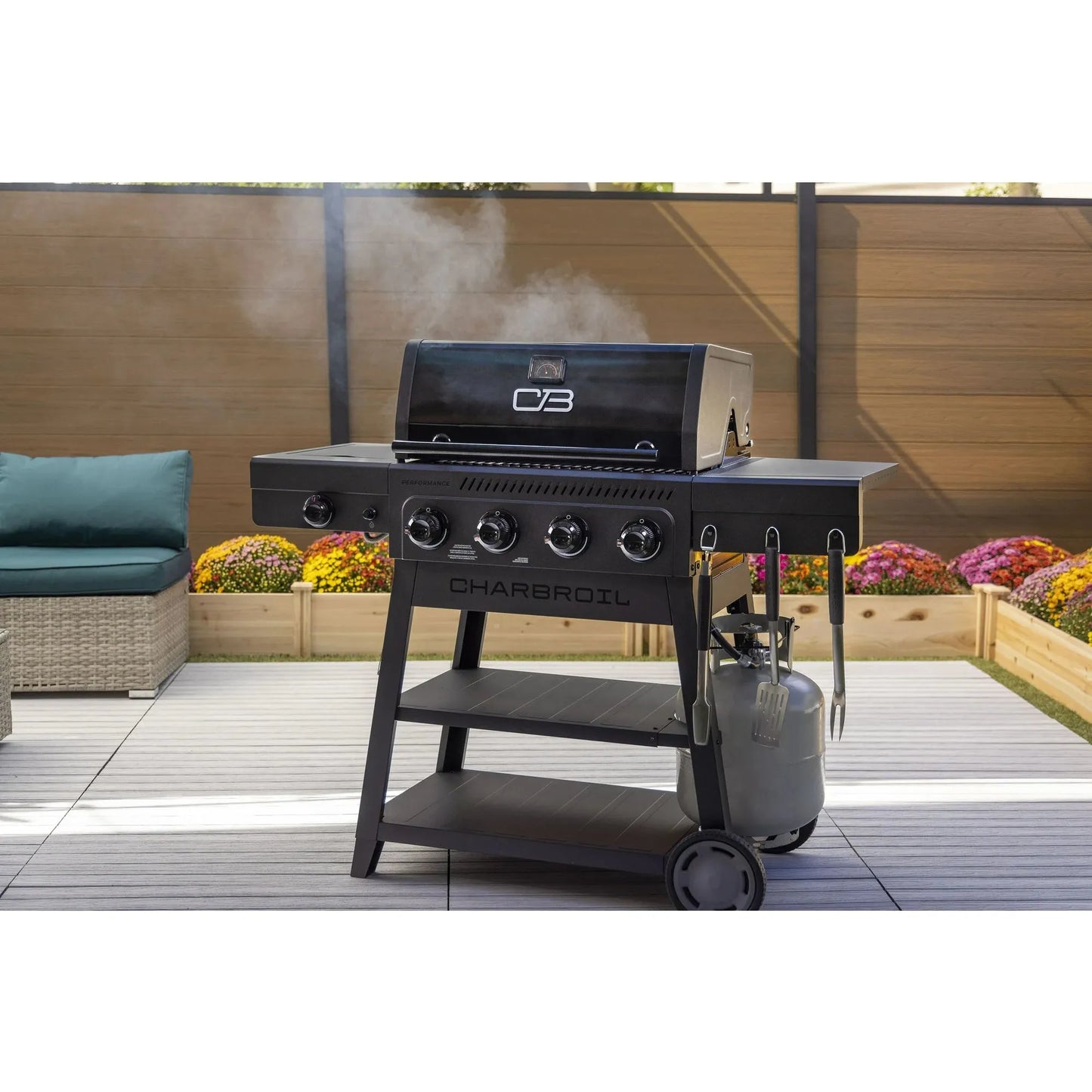 Charbroil Performance Series FlavorMax 4-Burner Gas Grill with Side Burner