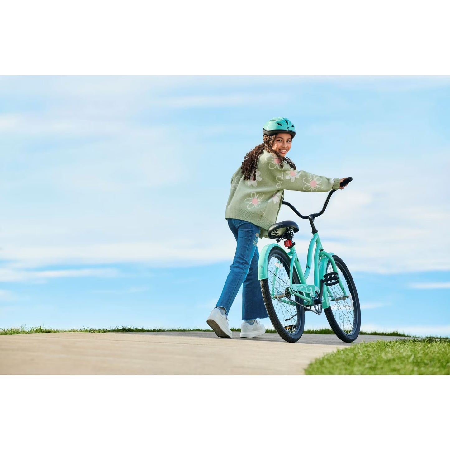 Concord 24" Pacifica Cruiser Bicycle, Fits Riders 4'6" - 5'6", Teen, Unisex, Sea Green