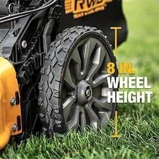 DEWALT 21 in. 150cc Gas Engine Rear Wheel Drive 2-in-1 Self Propelled Walk Behind Lawn Mower