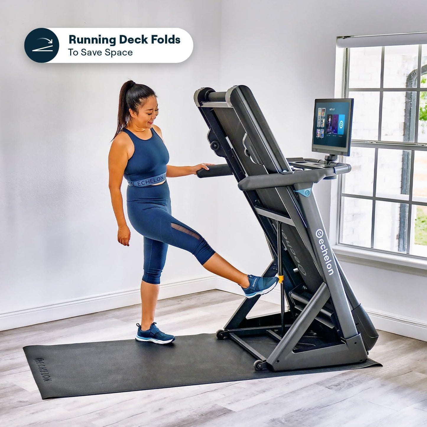 Echelon Stride 4S+ 22 Treadmill, 22" Touchscreen