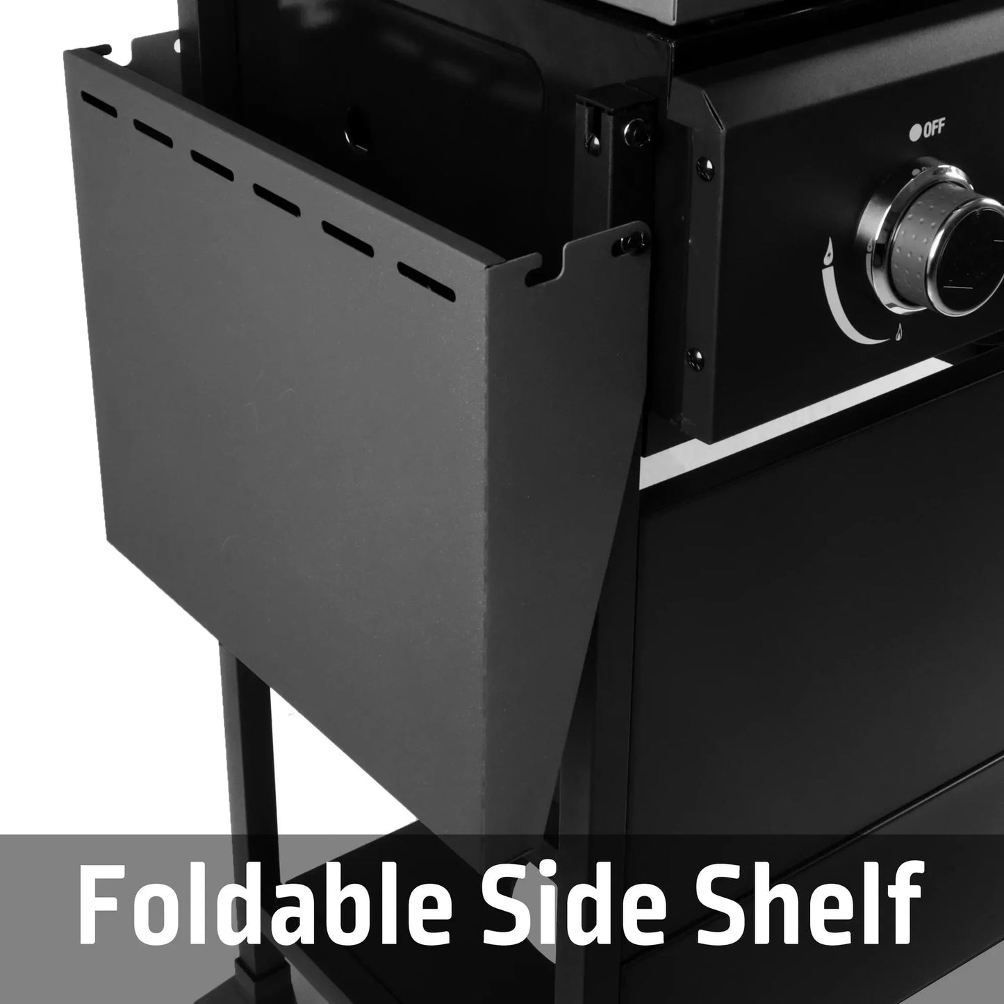Expert Grill 5-Burner Black Propane Gas Grill and Propane Griddle