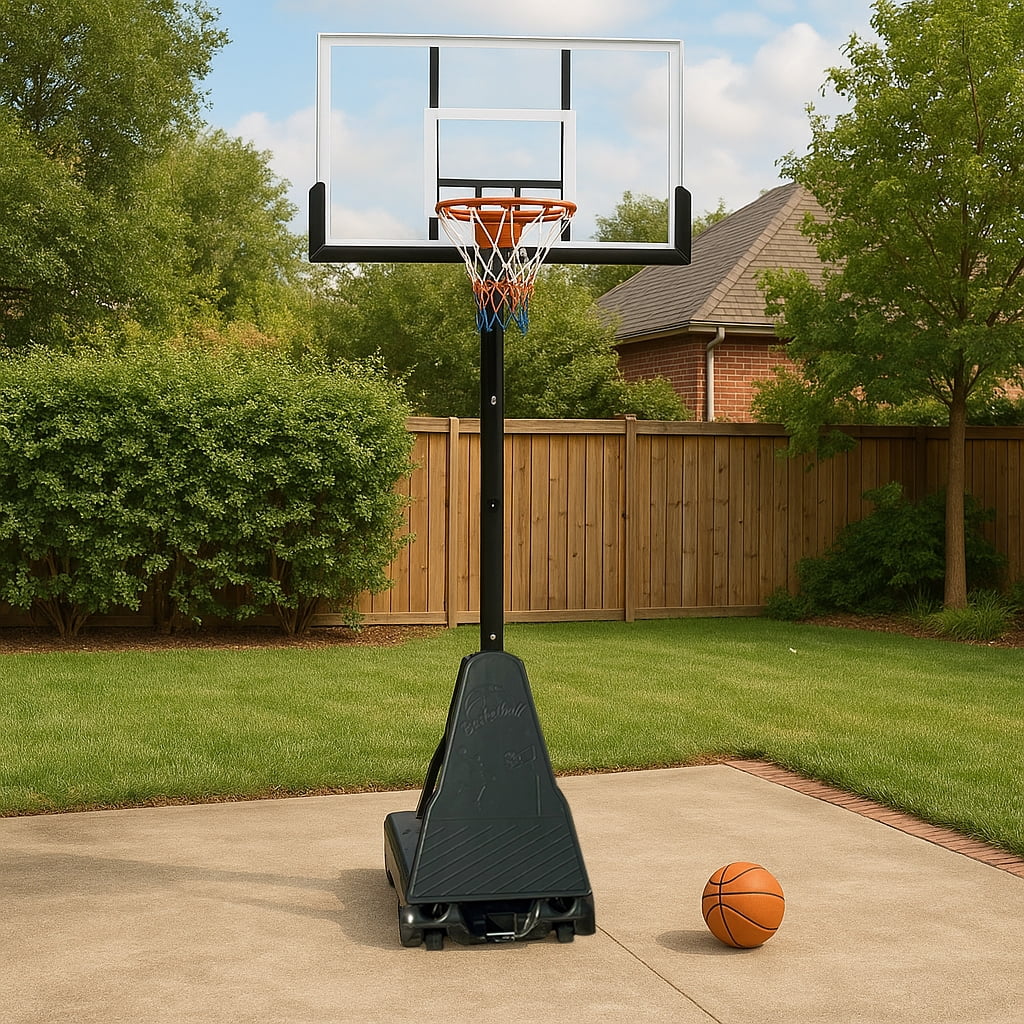 Fenbeli 54 In. Impact Adjustable Portable Basketball Hoop System