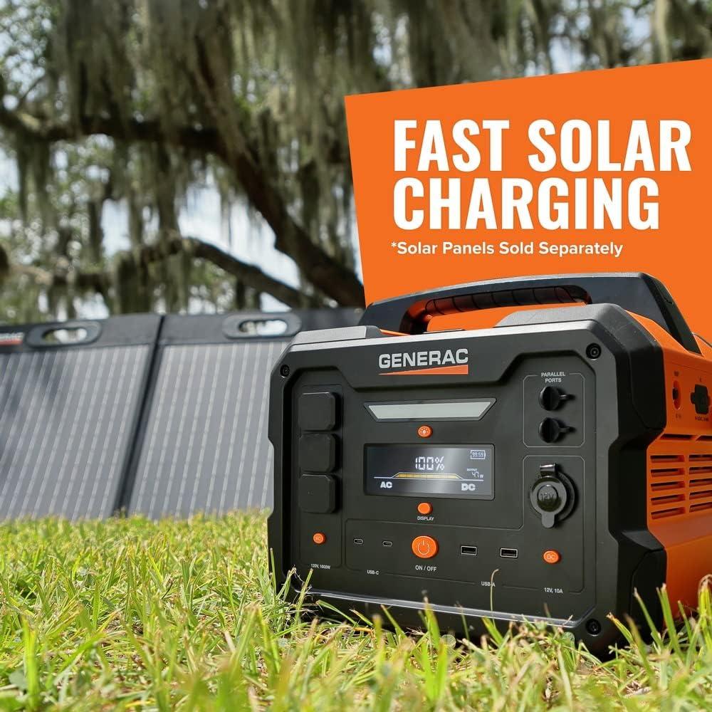 Generac 1086Wh Portable Power Station with Lithium-Ion Battery