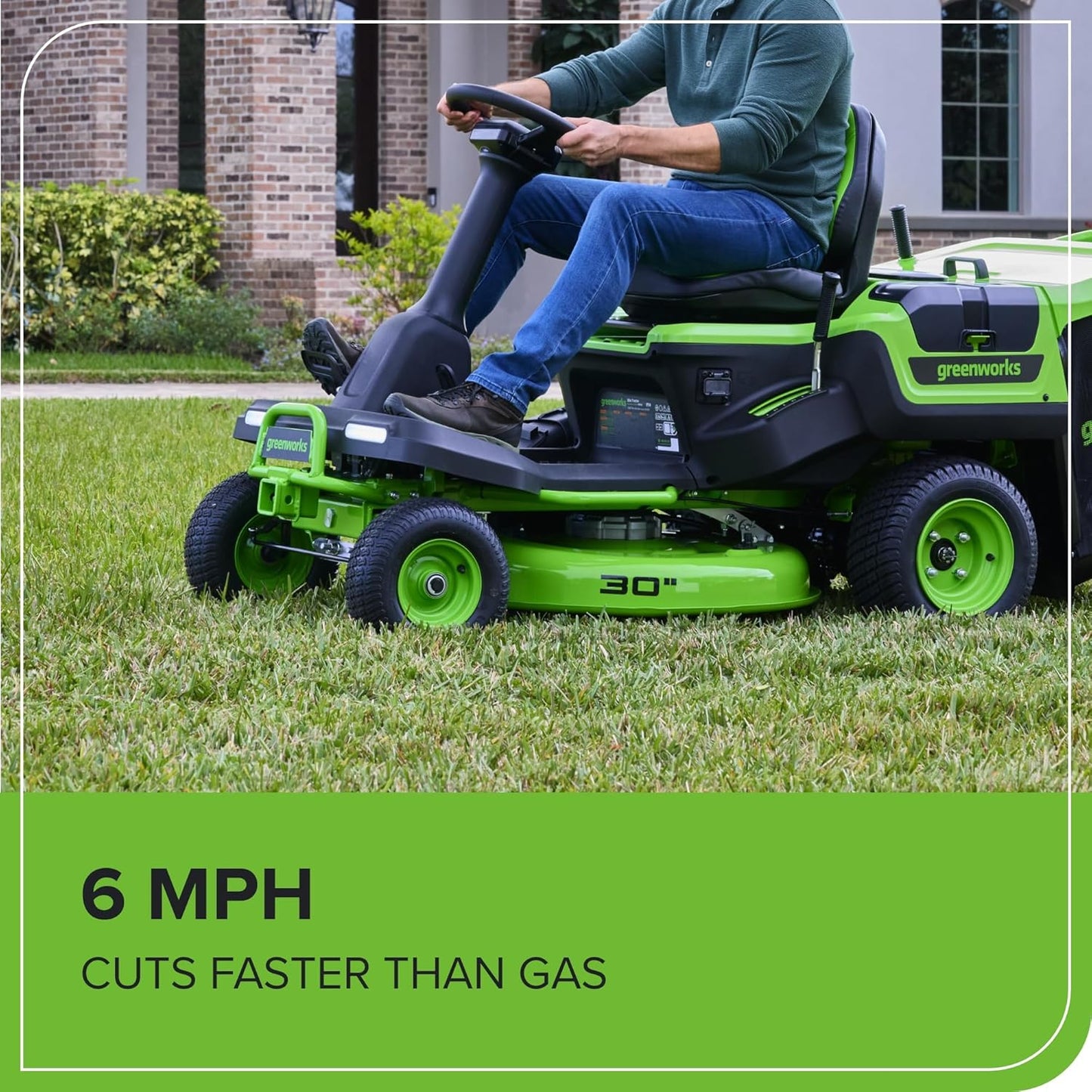 Greenworks 60V 30" CrossoverT Riding Lawn Tractor