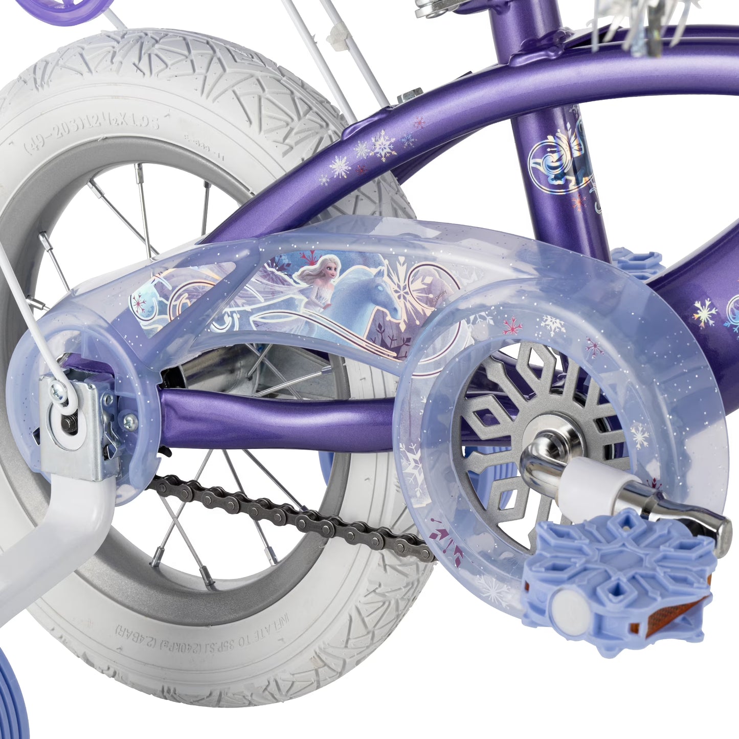 Huffy 12" Disney Frozen Kids' Bike, Fits Riders 37”-42”, Purple, Youth, Girl's