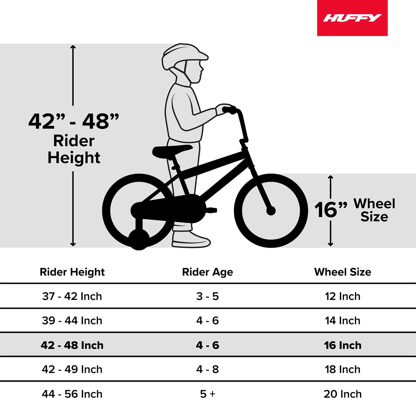 Huffy 16" Marvel Spider-Man Kids' Bike, Fits Riders 42" - 48", Red, Youth, Boy's