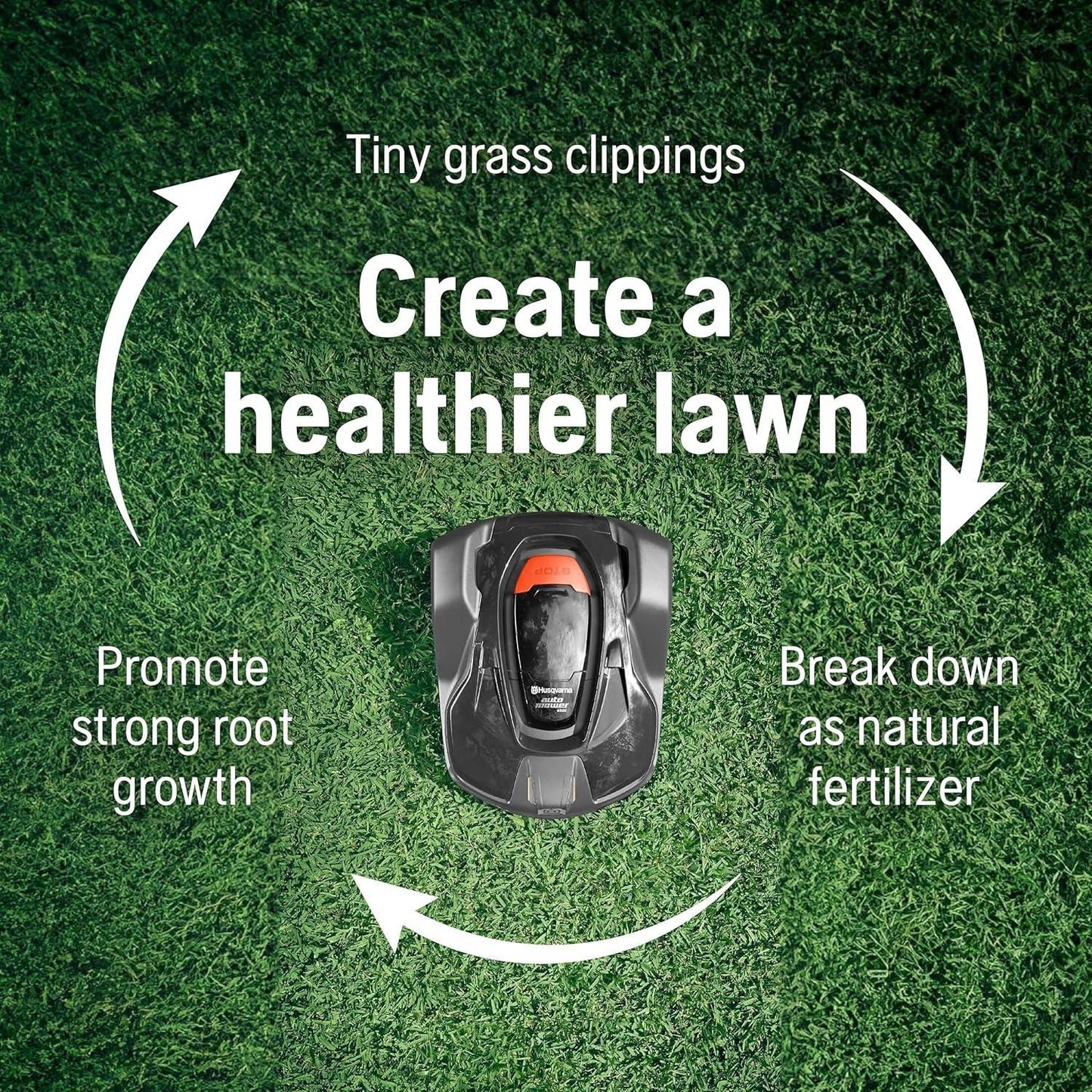 Husqvarna Automower 415X Robotic Lawn Mower with GPS Assisted Navigation, Automatic Lawn Mower with Self Installation and Ultra-Quiet Smart Mowing Technology for Small to Medium Yards (0.4 Acre)