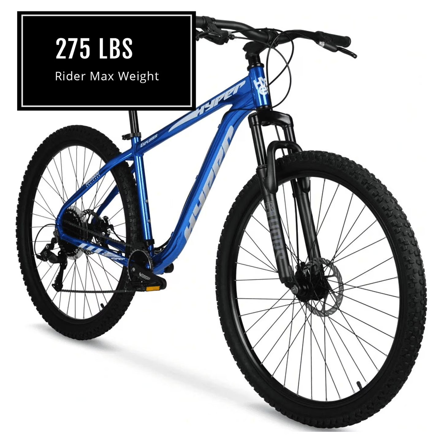 Hyper Bicycles 29" Men's Mountain Bike, Hard Tail, Adult Ages 14+, Blue