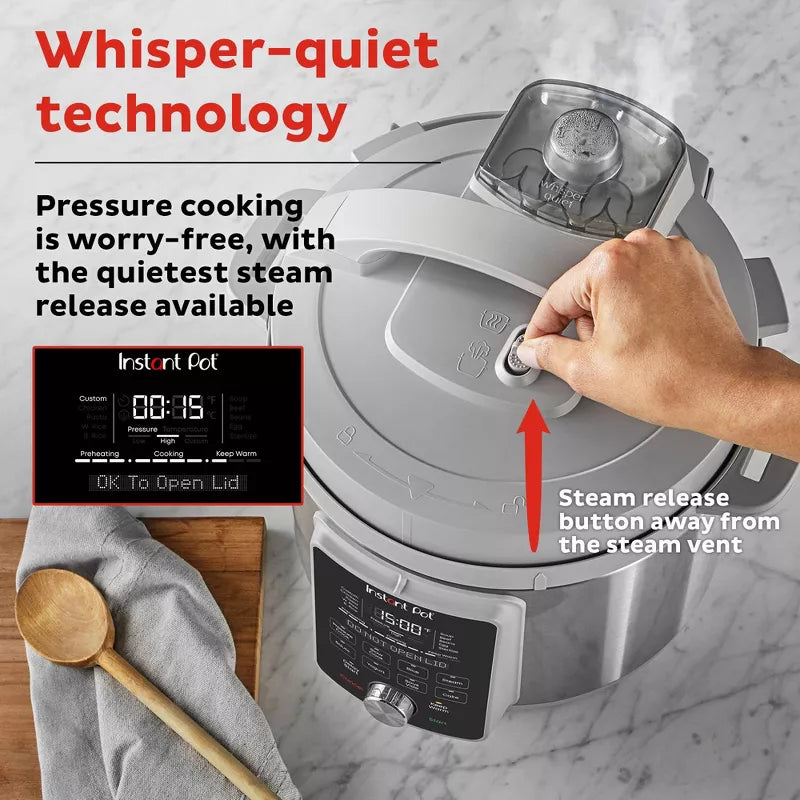 Instant Pot 6qt Duo Plus with Whisper Quiet Pressure Cooker