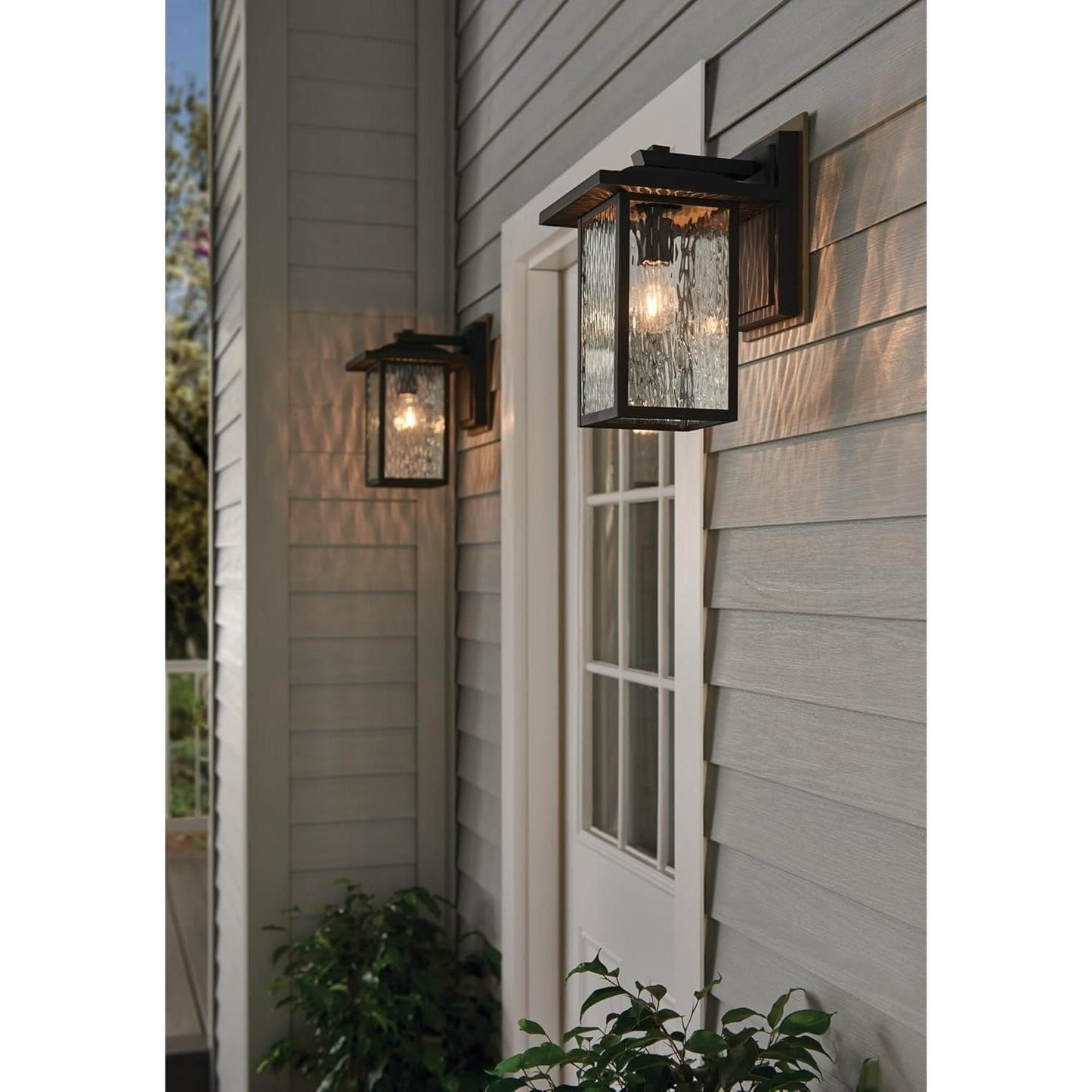Kichler Capanna 13.25inch Outdoor Wall Light in Black