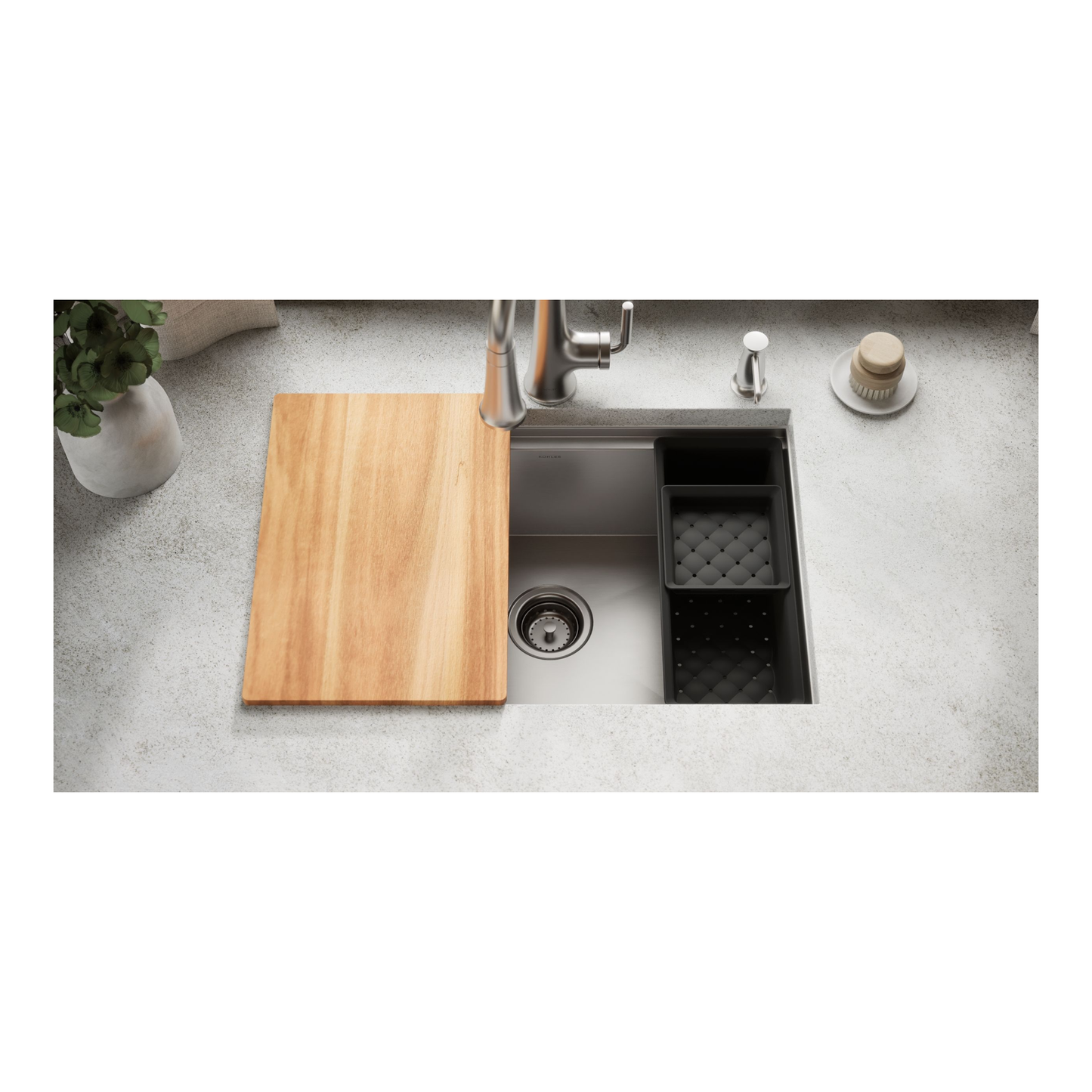 Kohler Lyric 27" top-/undermount single-bowl kitchen sink
