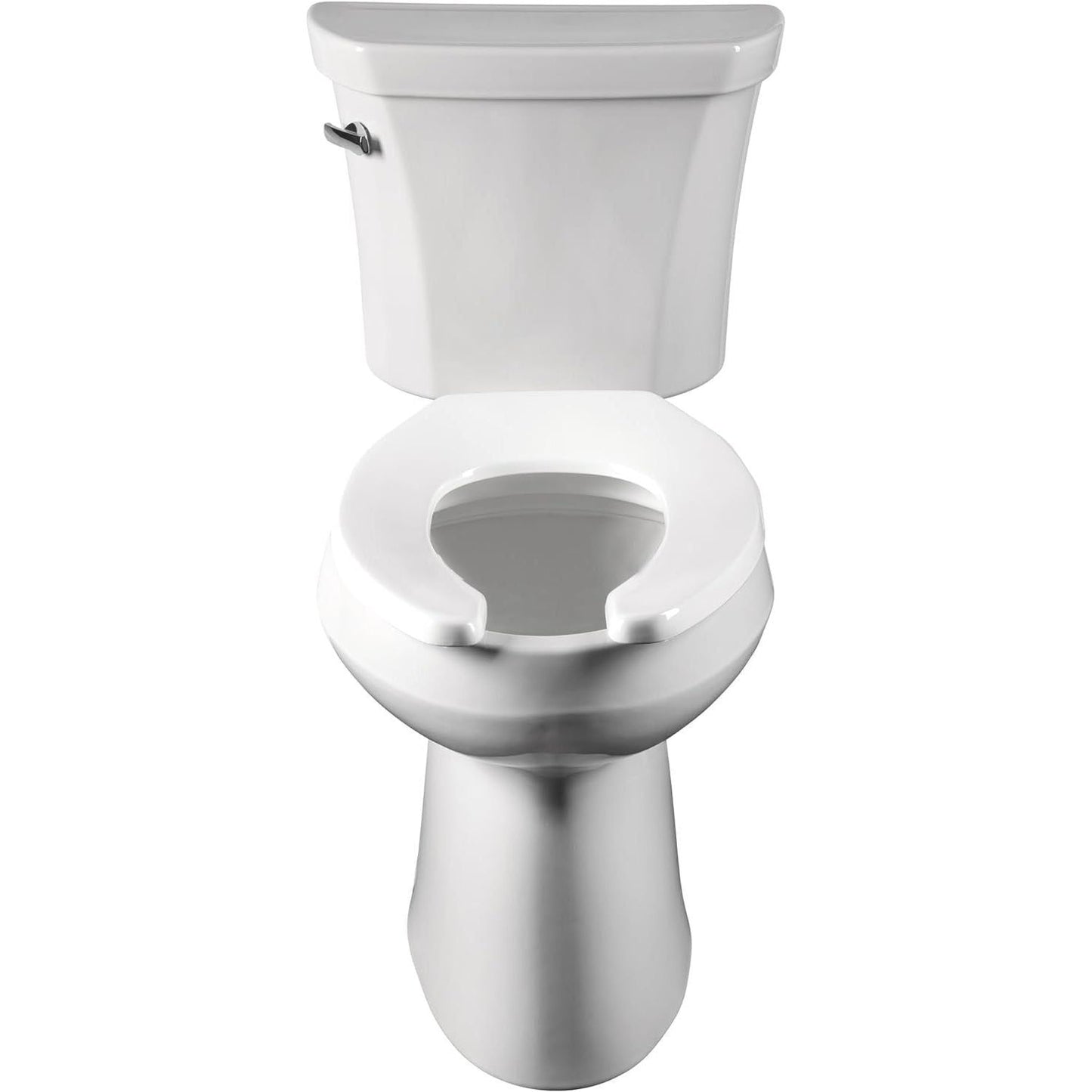 BEMIS 955CT 000 Commercial Heavy Duty Open Front Toilet Seat will Never Loosen & Reduce Call-backs, ROUND, Plastic, White