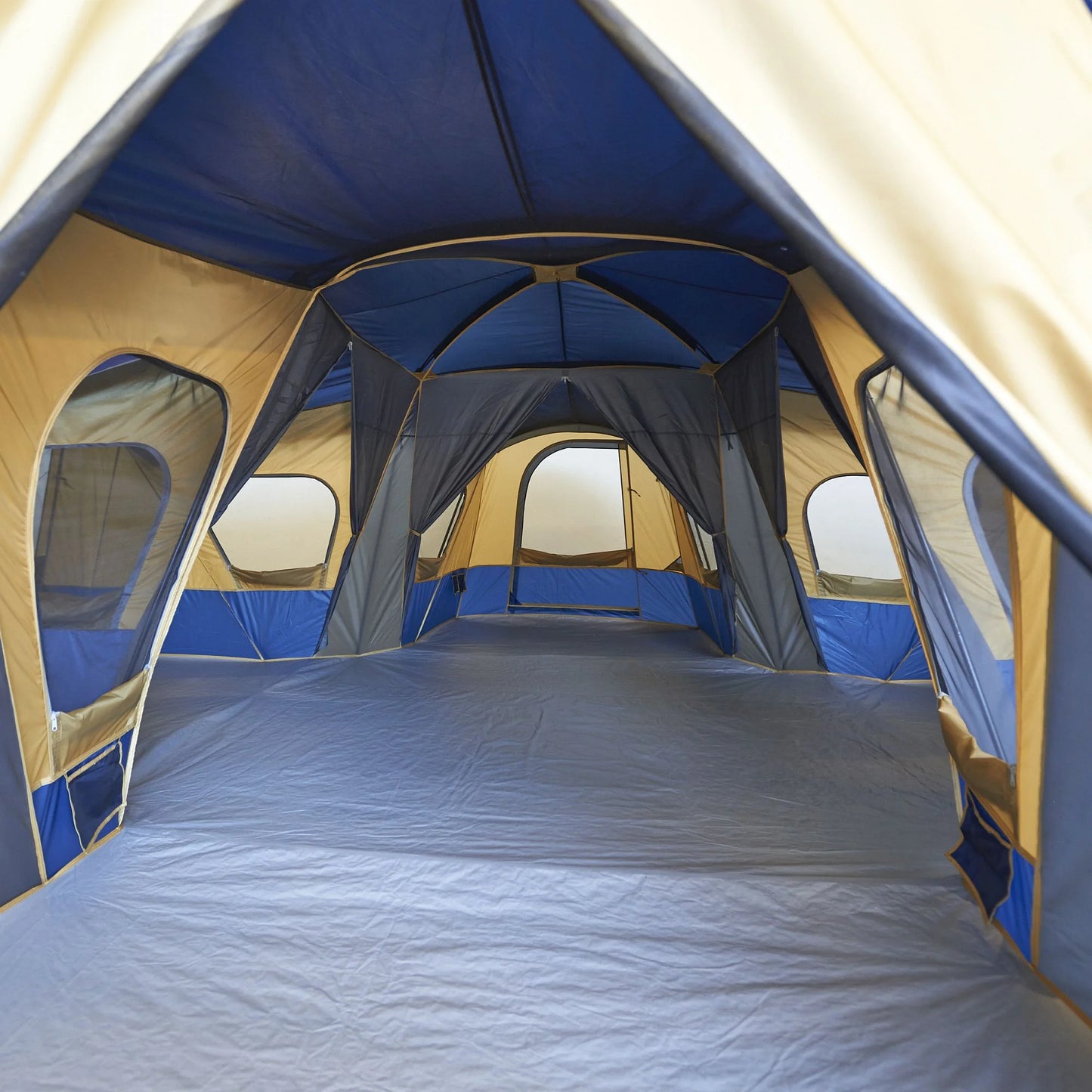 Ozark Trail 14-Person 4-Room Base Camp Tent with 4 Separate Entrances