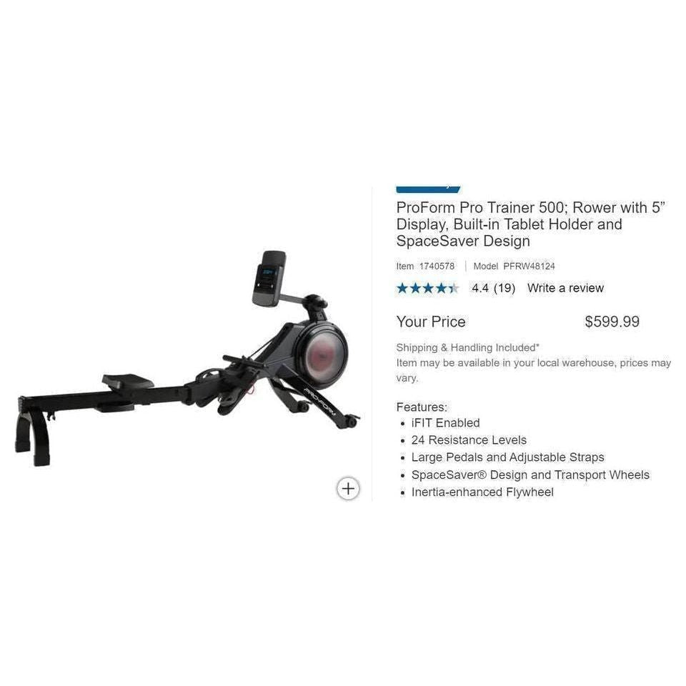 ProForm Pro Trainer 500 Rower