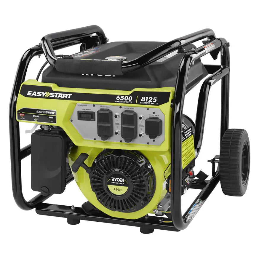 6,500-Watt Gasoline Powered Portable Generator with CO Shutdown Sensor
