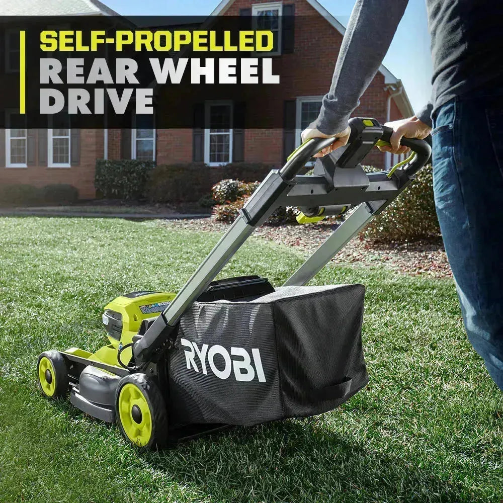 RYOBI 40V HP Brushless 21 in. Cordless Battery Walk Behind Self-Propelled Lawn Mower with 6.0 Ah Battery and Charger