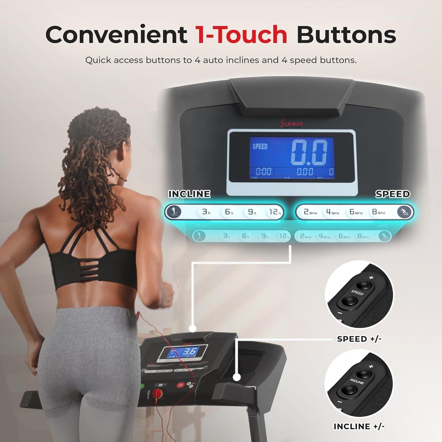 SUNNY Health & Fitness Premium Smart SF-T7515 treadmill