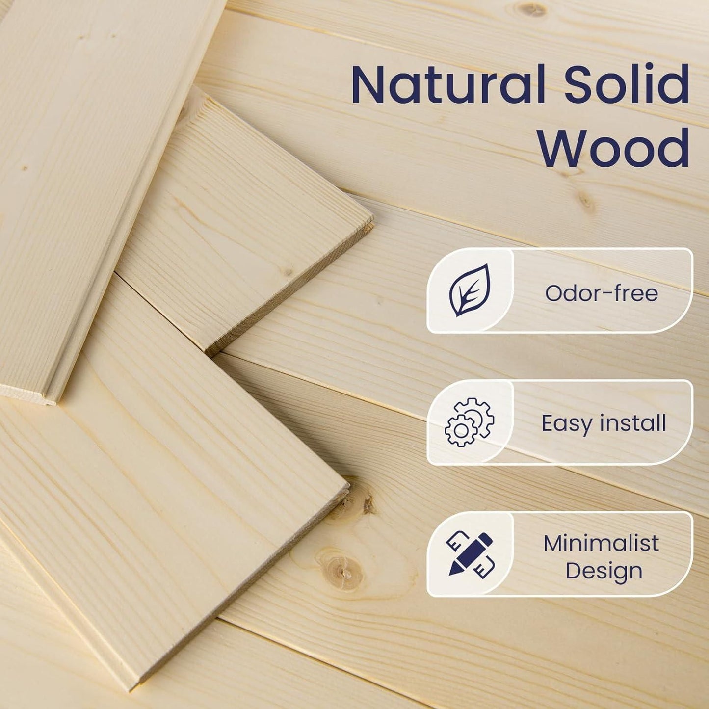 SMARTSTANDARD 30in x 80in Sliding Barn Door with 5ft Barn Door Hardware Kit & Handle, Pre-Drilled Ready to Assemble, DIY Unfinished Solid Spruce Wood Panelled Slab, K-Frame Natural