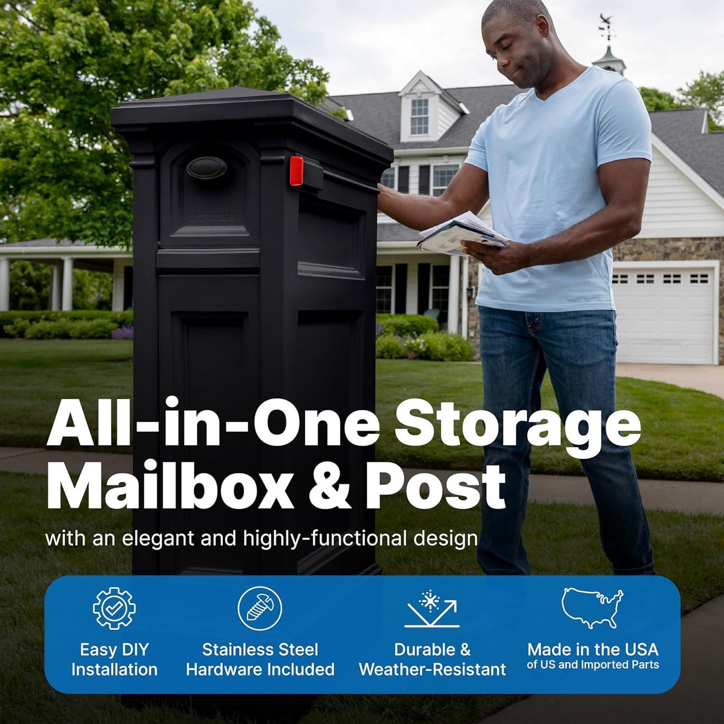 Step2 Atherton Reserve Storage Mailbox & Post