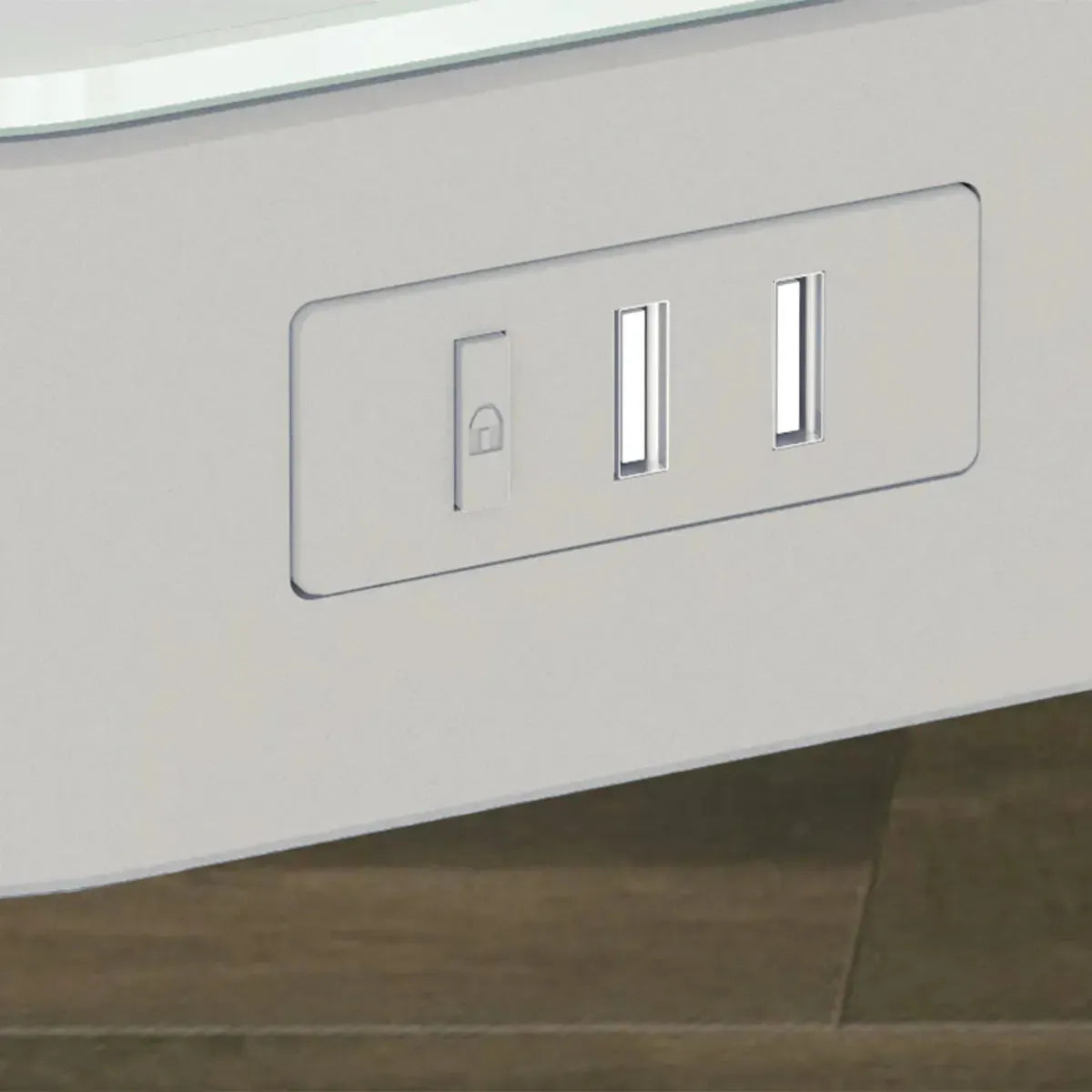 Tresanti Adjustable Height Sit/Stand Tech Desk white