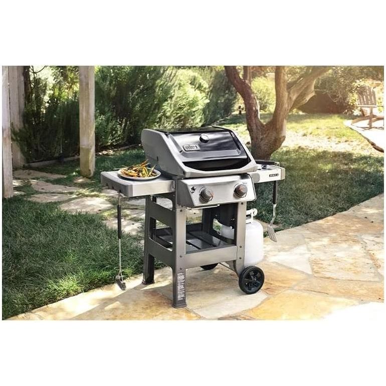 Weber Spirit II E-210 2-Burner Liquid Propane Grill, 48 x 26 x 57 inches, Black