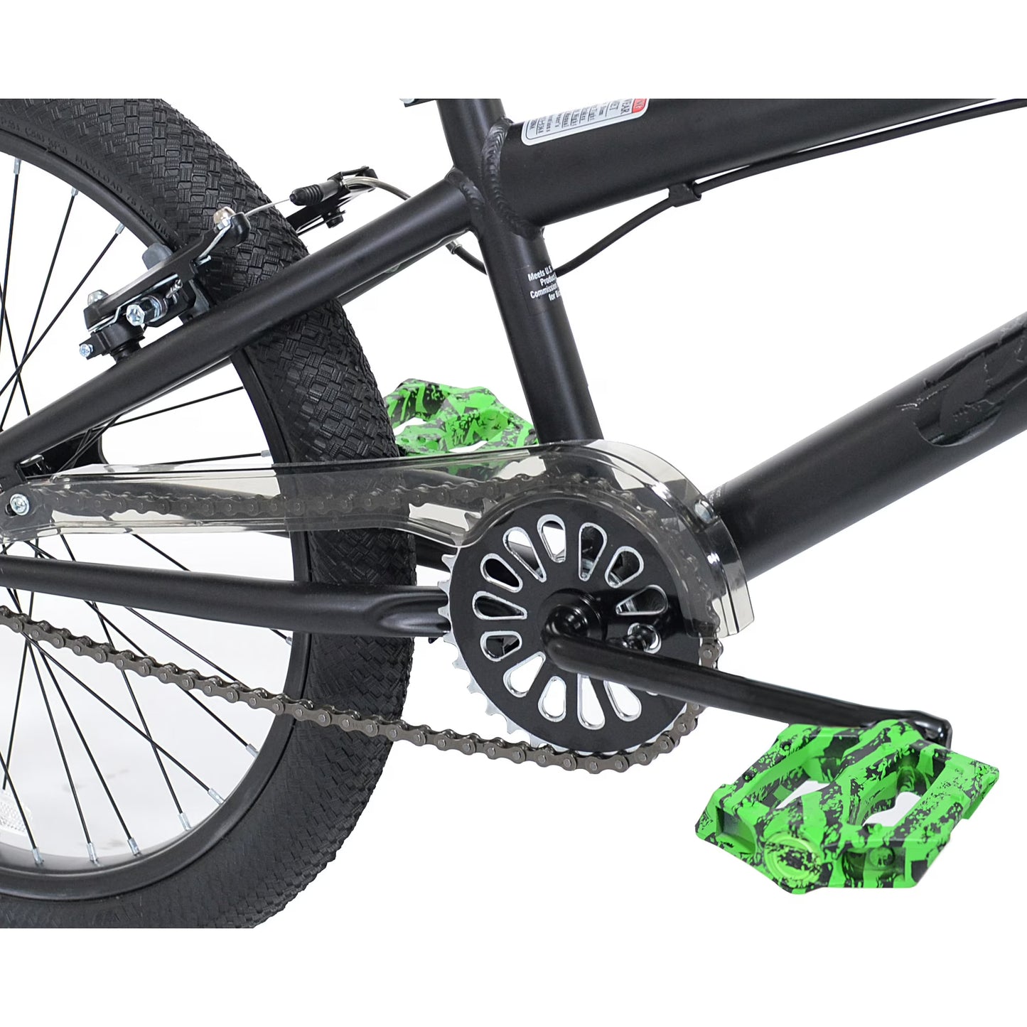 20" Kent Chaos BMX Bicycle, Fits Rider 4'2" - 5', 0", Hydro Dip Matte Black, Child