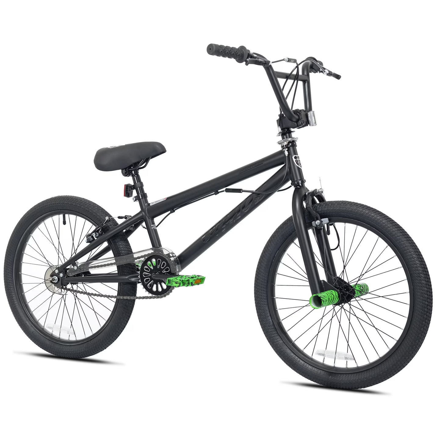 20" Kent Chaos BMX Bicycle, Fits Rider 4'2" - 5', 0", Hydro Dip Matte Black, Child