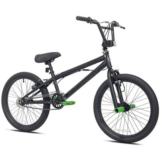 20" Kent Chaos BMX Bicycle, Fits Rider 4'2" - 5', 0", Hydro Dip Matte Black, Child