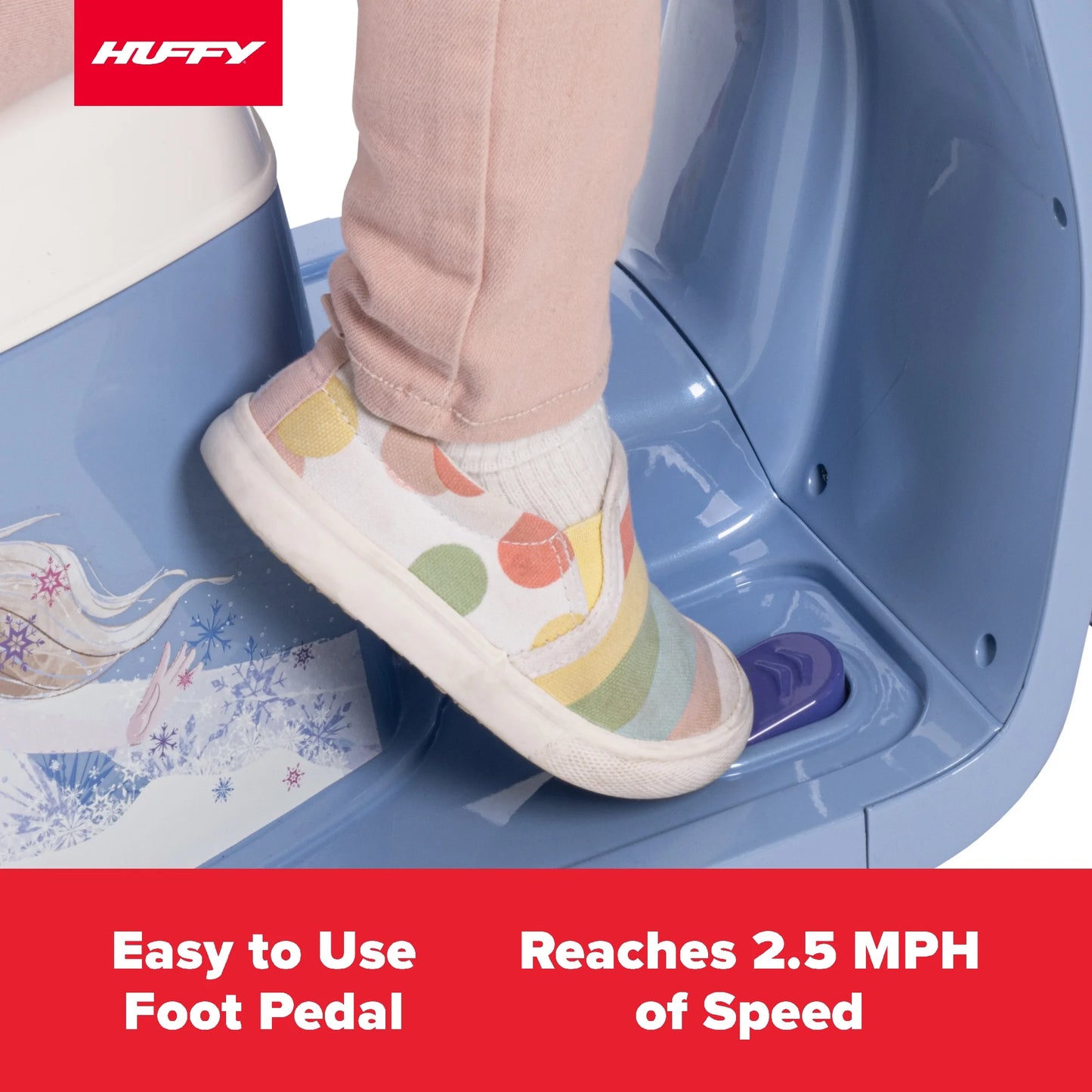 6V Huffy Disney Frozen Ice Cream Cart Battery Ride-On Toy