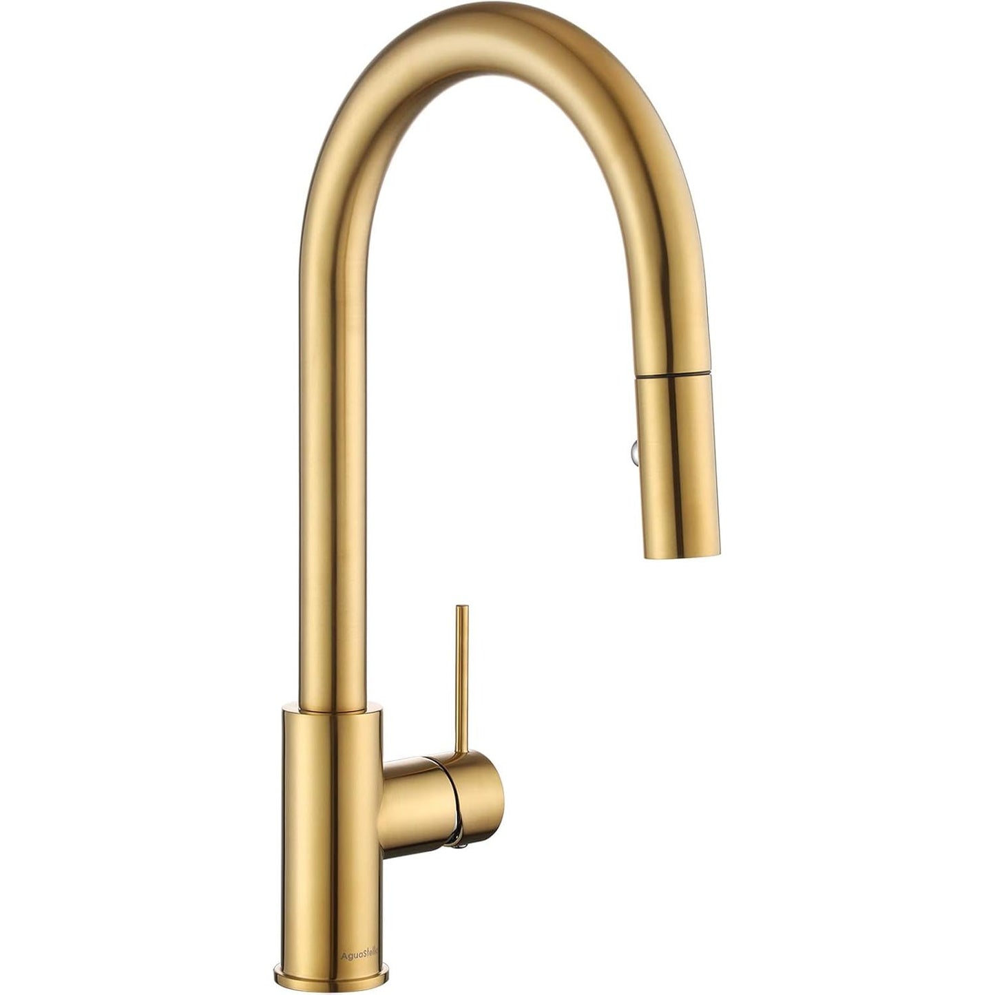 AguaStella AS60BG Brushed Gold Kitchen Sink Faucet with Pull Down Sprayer Single Handle. Brand New, open box