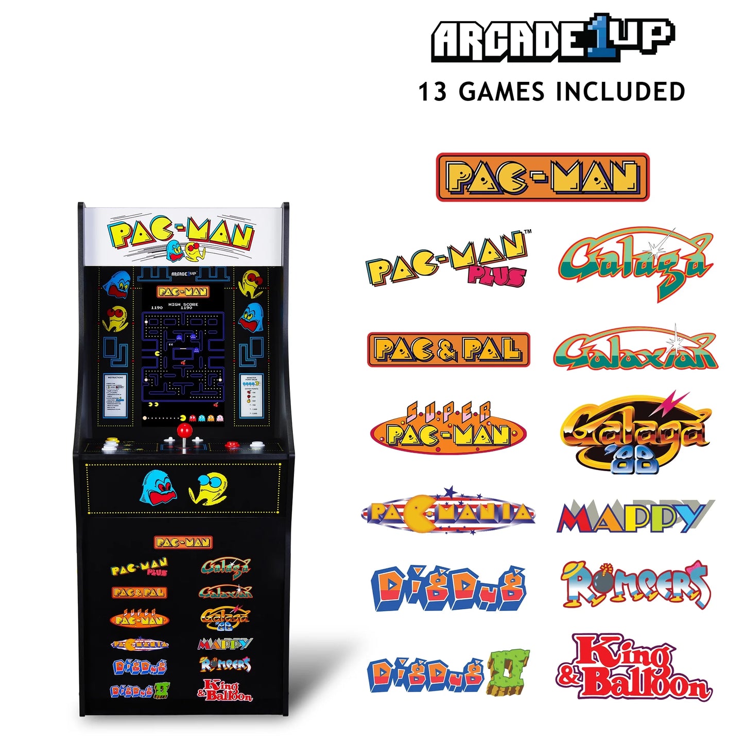 Arcade1Up PAC - MAN Classic SE Arcade Machine  4 - Foot Cabinet