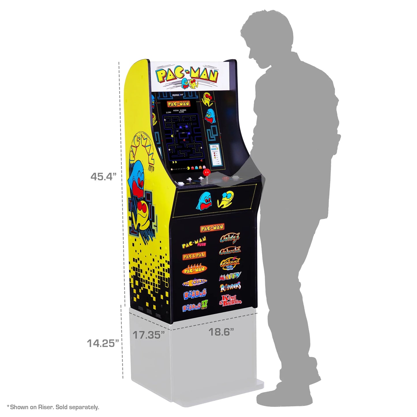 Arcade1Up PAC - MAN Classic SE Arcade Machine  4 - Foot Cabinet