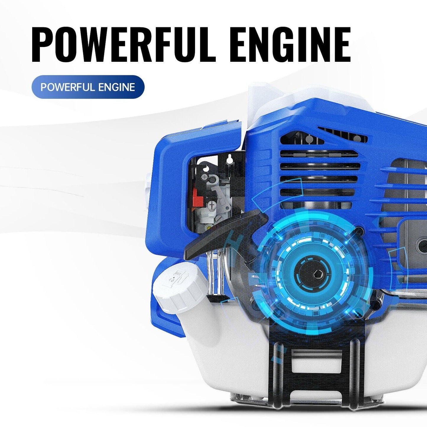 Wild Badger Power String Trimmer/Edger/Brush Cutter 52cc 18" Gas Weed Eater/Wacker