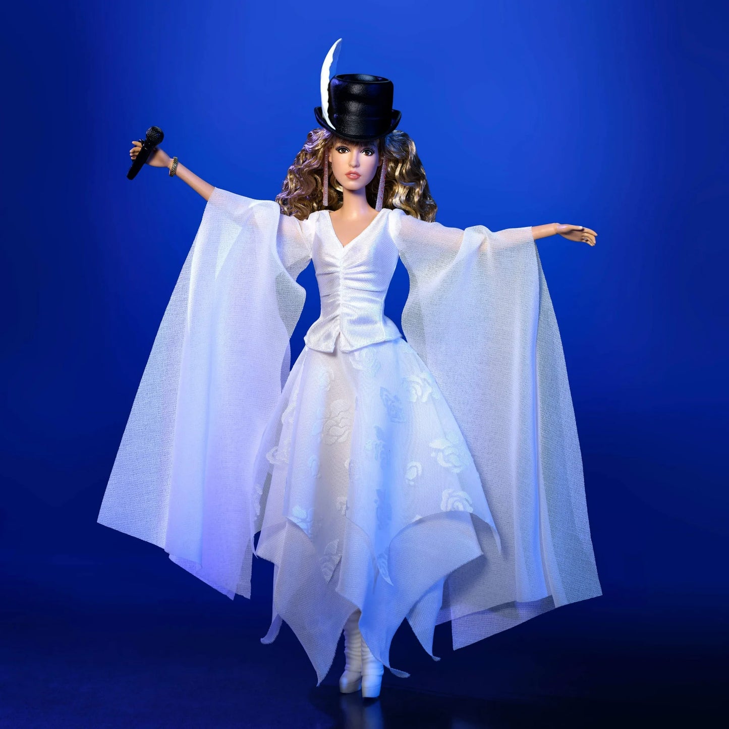 Barbie Signature Stevie Nicks Bella Donna Collector Doll with Flowing White Dress & Accessories