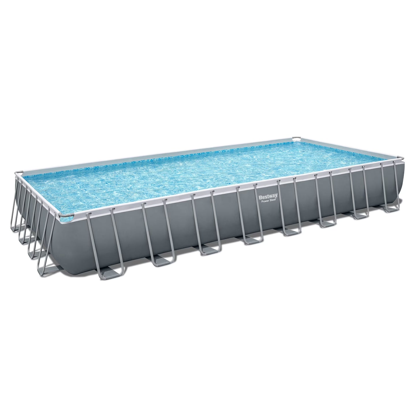 Bestway Power Steel 31'4" x 16' x 52" Rectangular Above Ground Pool Se