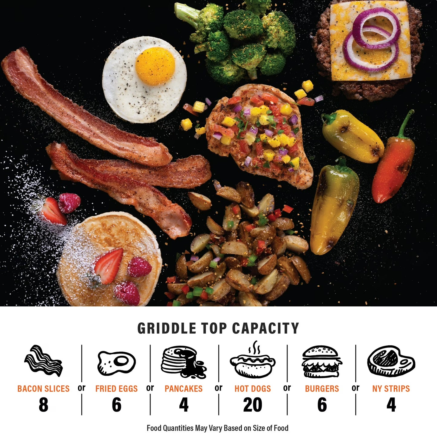 Blackstone Adventure Ready 12"x14" Propane Camping Griddle with Side Burner