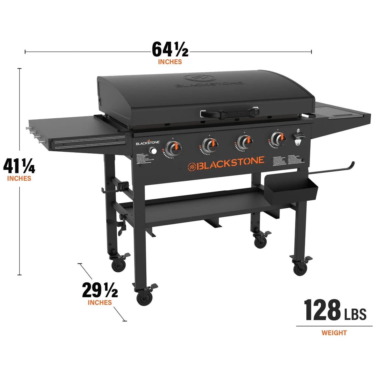 Blackstone Original Outdoor Griddle, 4-Burner 36inch Propane Flat Top Grill with Hood