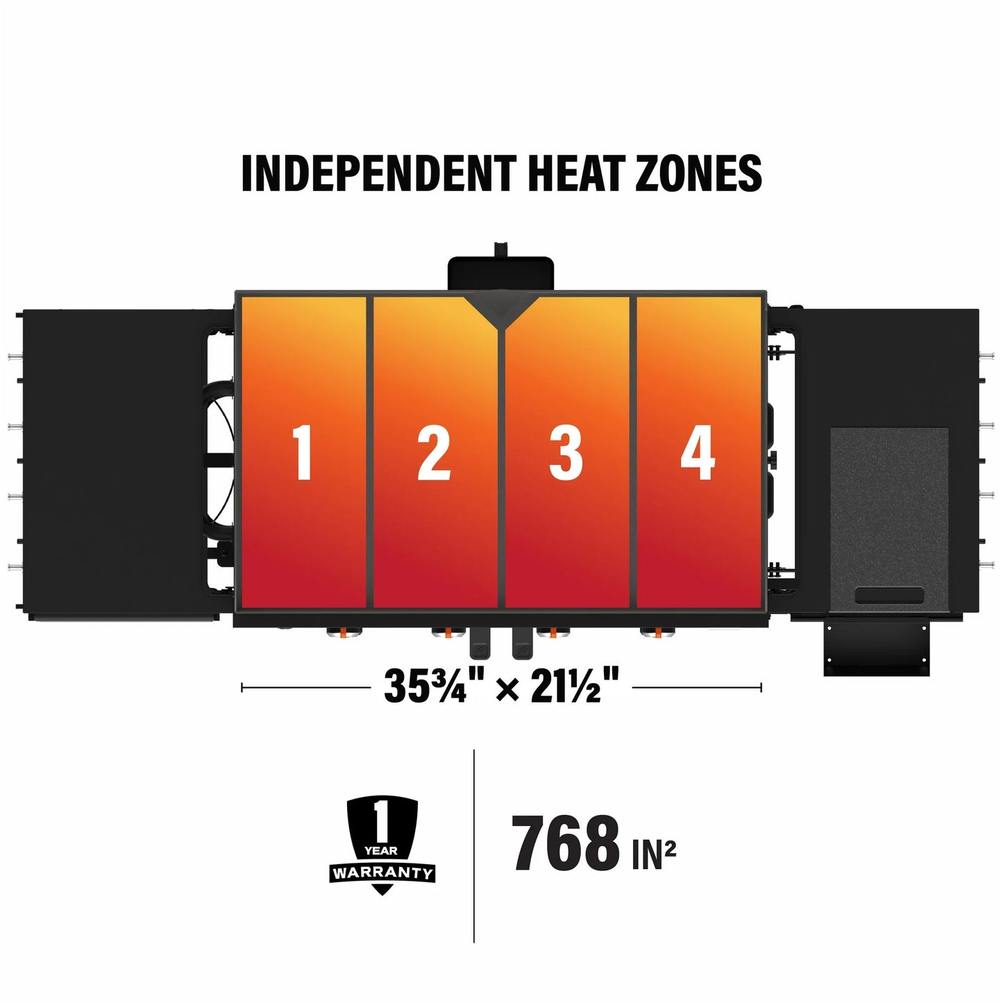 Blackstone Original Outdoor Griddle, 4-Burner 36inch Propane Flat Top Grill with Hood