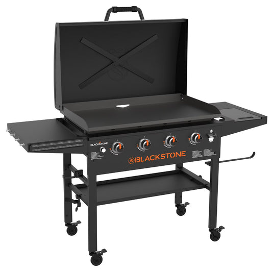 Blackstone Original Outdoor Griddle, 4-Burner 36inch Propane Flat Top Grill with Hood